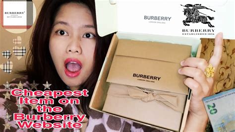 how to afford burberry|burberry cheapest item.